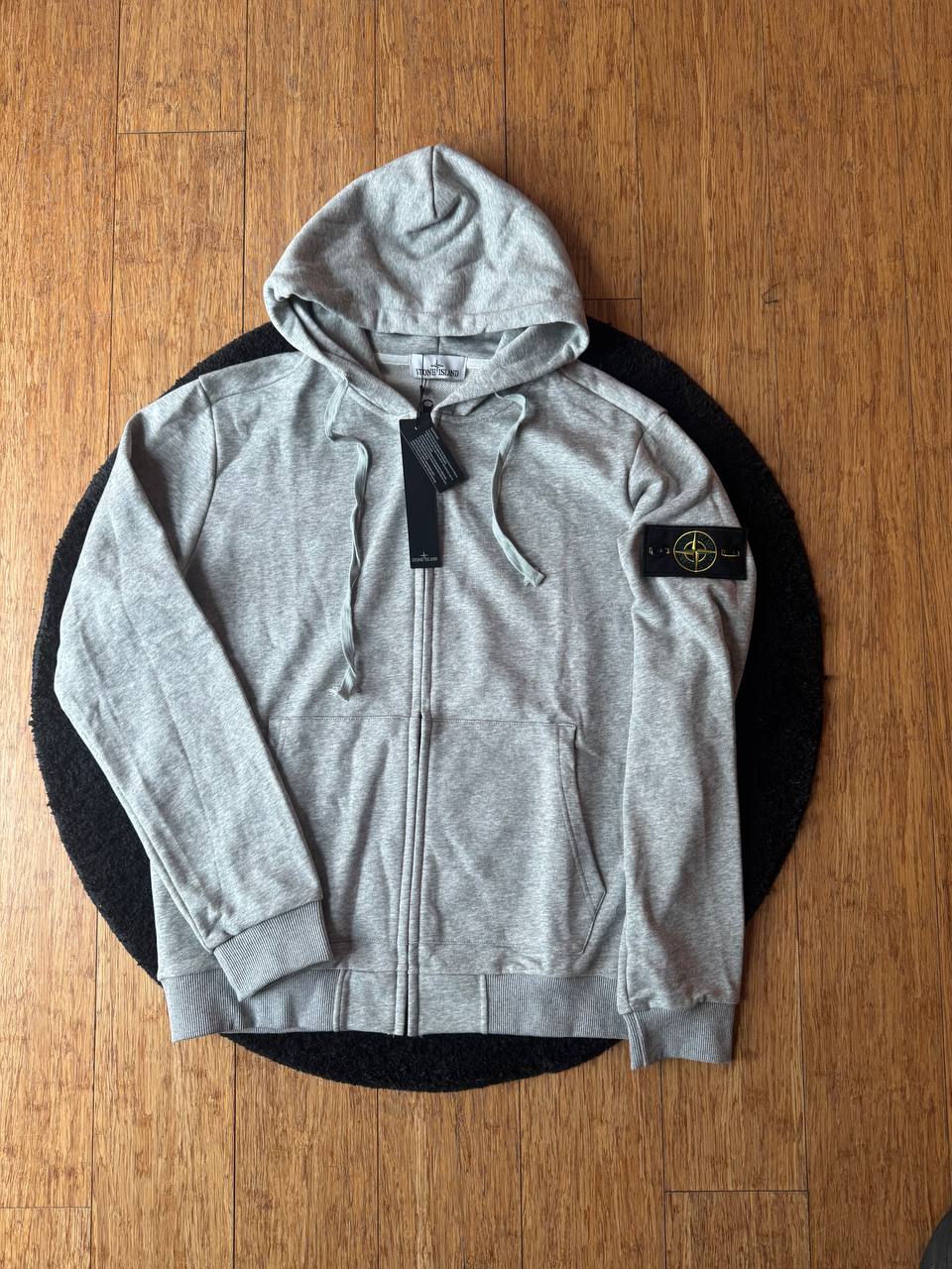 St0ne !sland Felpa zip grigia