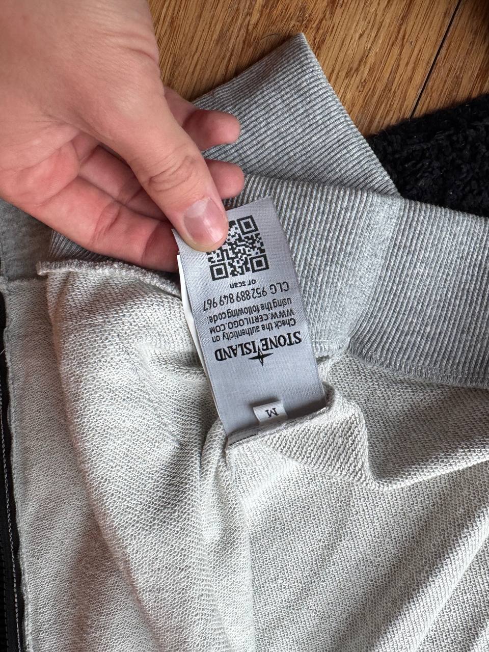 St0ne !sland Felpa zip grigia